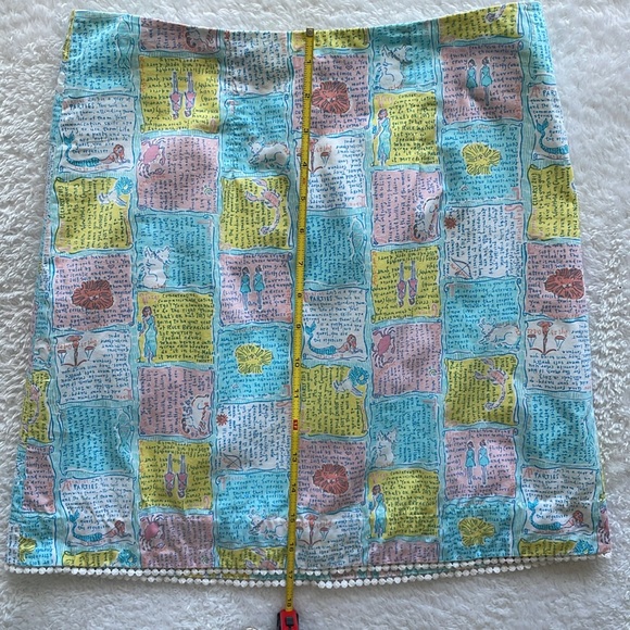 LILY PULITZER 2013 Zodiac Horoscope Written in the Stars Skirt Size 0 - Picture 10 of 11
